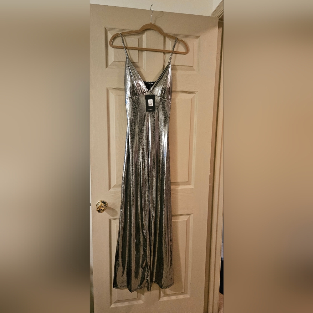 Elegant Silver Jumpsuit